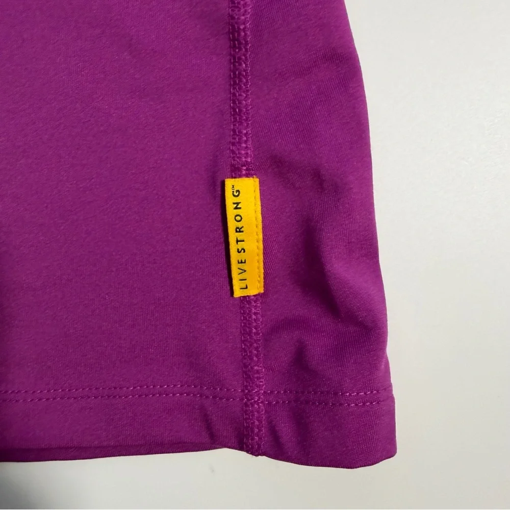 Nike Dri-Fit Women's Live Strong Purple Long Sleeve‎ 1/4 Zip Pullover Size XS